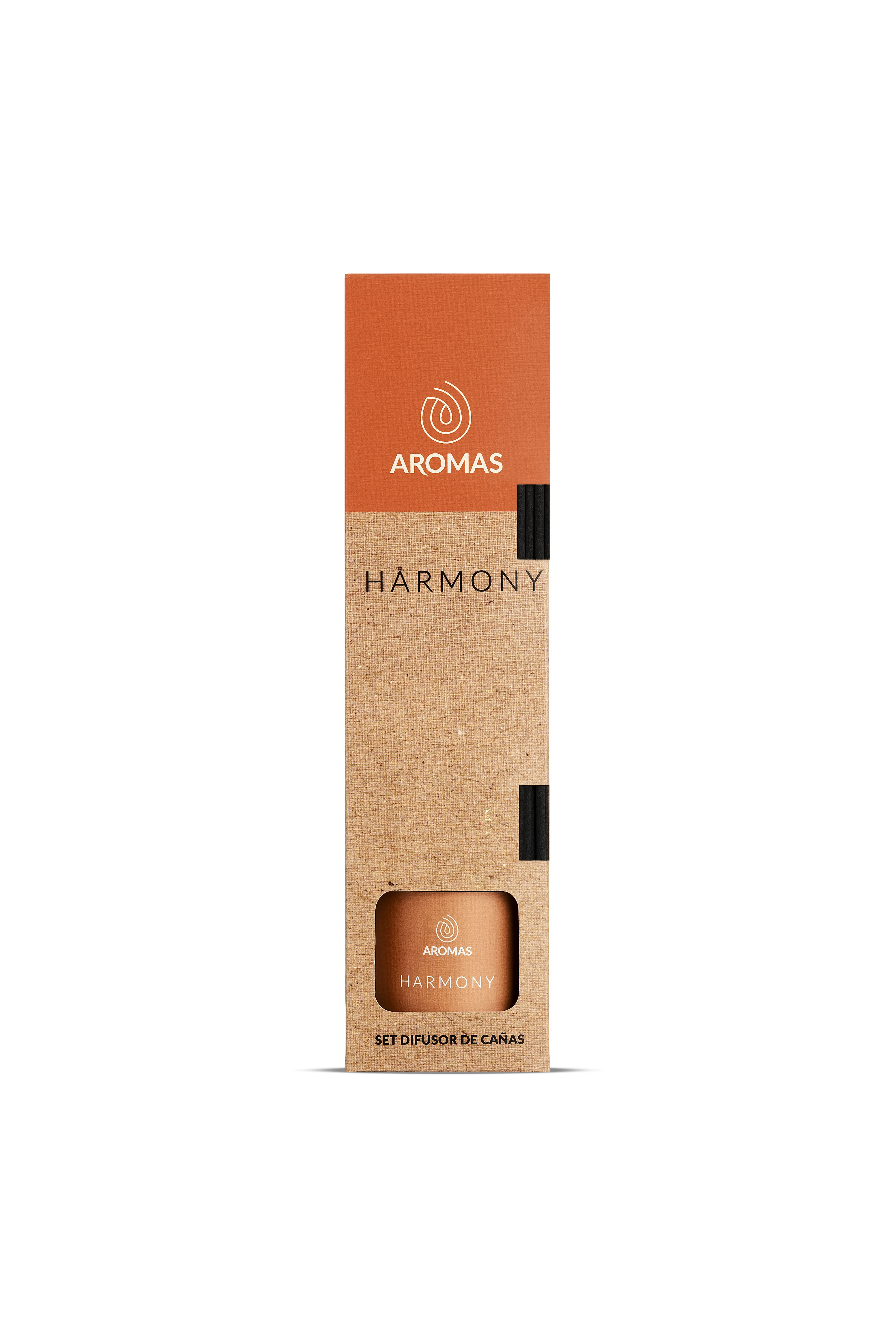 Kit Difusor De Cañas Harmony (Bergamota Sándalo Y Canela)