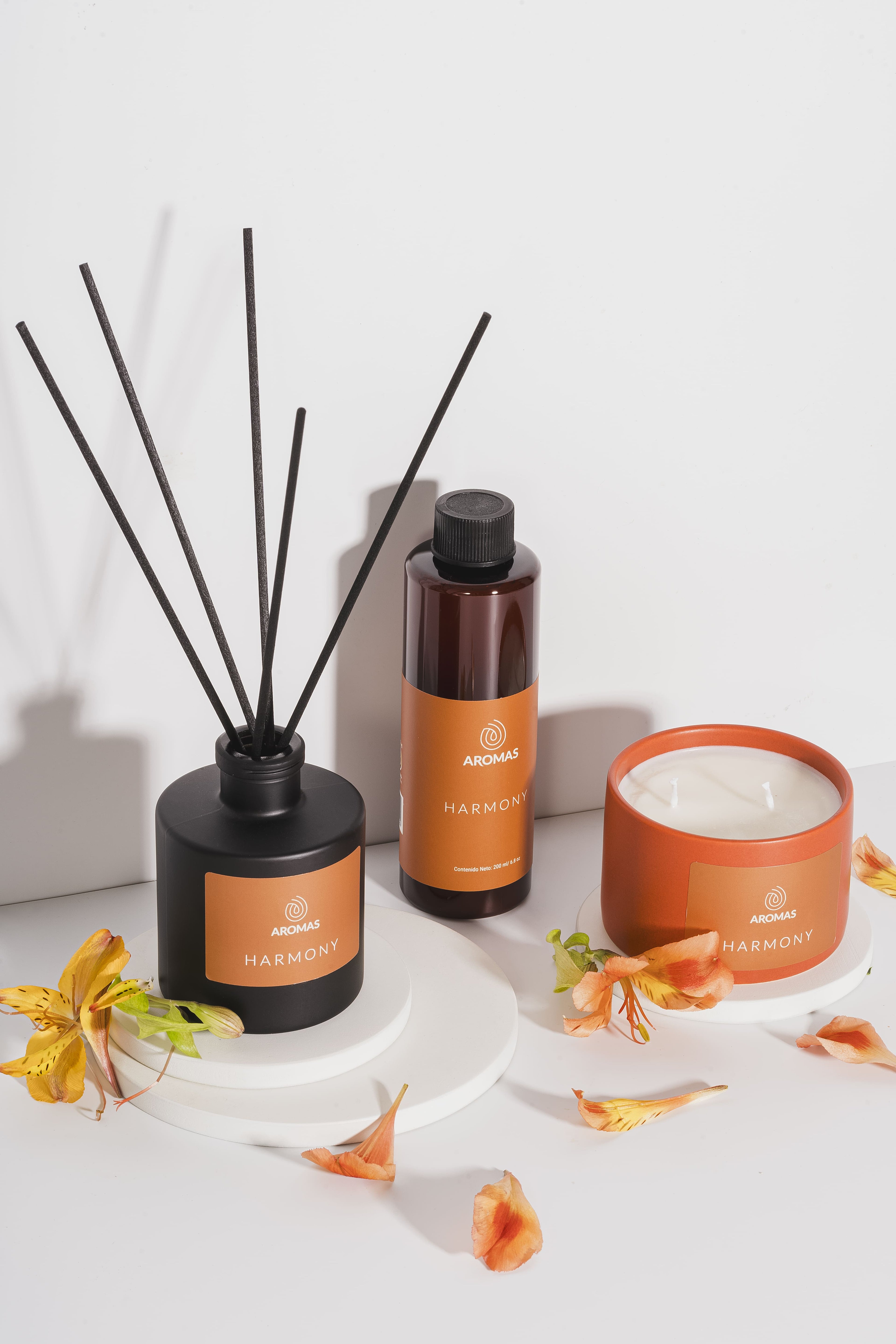 Kit Difusor De Cañas Harmony (Bergamota Sándalo Y Canela)